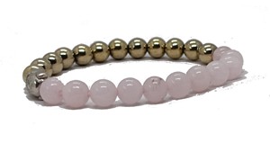 High quality Pyrite Rose quartz Crystal Gemstone Bead Buddha Bracelet Fashion Charm Jewelry for Men Women for Energy Meditation - Product Image 6