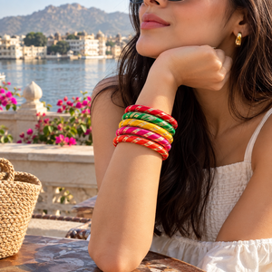 New Arrival Party <b>Favors</b> Designer Gotta Patti Work Plain Thread Bangles Women Girl Wedding Diwali Hldi Mehendi Wear High Quality - Product Image 3