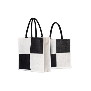 ถุงช้อปปิ้งผ้าปอกระเจาพร้อมหูหิ้วบุผ้าฝ้ายย้อมสีพิมพ์ลายได้ตามต้องการเป็นมิตรต่อสิ่งแวดล้อม - Product Image 2