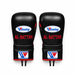 Ensemble de gants d'entraînement de boxe en cuir véritable noir, à lacets, avec sangle de poignet réglable, doigts entièrement couverts, personnalisables avec nom, pour arts martiaux - Product Image 4