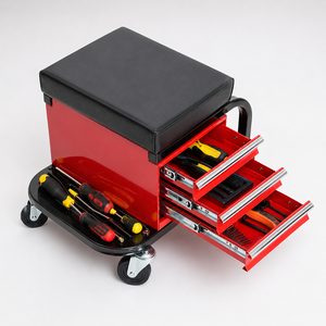 <b>Rolling</b> <b>Tool</b> Cabinet with3 Drawers, <b>Tool</b> Tray with Padded Chair Seat,360 Swivel Casters, 350lbs Load GAPGAR025 - Product Image 1