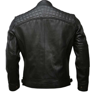 Hot Sale Men's Genuine Leather <b>Biker</b> <b>Jacket</b> Black Vintage Distressed Motorcycle <b>Jackets</b> for Men - Product Image 3