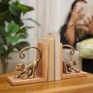 Porte-livres en aluminium en forme de singe, de grande qualité et à prix raisonnable, conçus pour soutenir les gros livres à la maison, au bureau et en bibliothèque. - Product Image 1