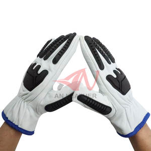 Guantes de Trabajo de Cuero con TPR Resistentes a Impactos, con Mayor Seguridad y Comodidad para Trabajos Laborales - Product Image 5