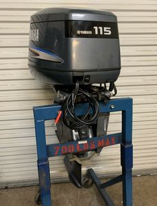 Listo para enviar, ¡Gran oferta! Motor fueraborda de 2 tiempos y 115 HP, eje de 20 pulgadas, año 2001, con 430 horas de uso y aparejos. - Product Image 2