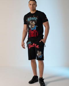 Conjunto Deportivo Personalizado al por Mayor para Hombre, 2 Piezas, Verano, Ecológico, Impresión por Transferencia de Calor, 100% Algodón - Product Image 2