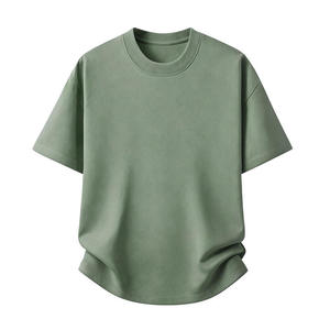เสื้อยืดคอตตอนหนาน้ำหนักมากสำหรับผู้ชาย สั่งซื้อจำนวนมาก แบรนด์เสื้อผ้าแนวสตรีท รับผลิตเสื้อผ้าแบรนด์ส่วนตัว - Product Image 1