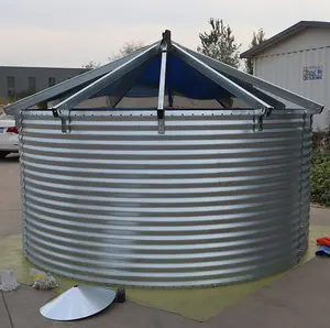 Tanque de armazenamento de água em aço galvanizado para irrigação agrícola, tanque de armazenamento de líquidos químicos, venda imperdível