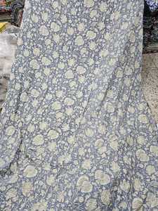 Handcrafted Cotton Kantha <b>Quilt</b> Bedcover Inspired by Traditional <b>Indian</b> Textile Art for Boutique Homes and Designer Interiors - Product Image 1