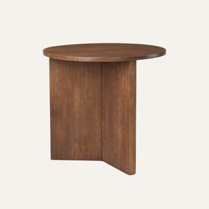 Table d'appoint en bois cannelé Aurelia pour le salon - Product Image 3