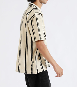 Chemise décontractée pour hommes en tissu performant respirant, imprimée brodée, impression numérique, pour le golf, le bureau, uniforme, manches courtes, vente en gros - Product Image 3