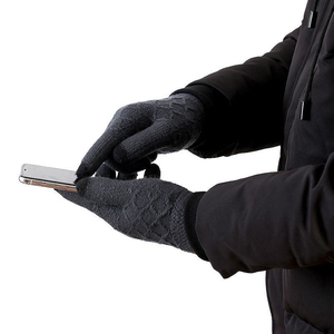 2025 New Arrival Thickened Cold Proof Outdoor Riding Jacquard Knitted <b>Gloves</b> Women Men Fleece Lining Touchscreen <b>Gloves</b> - Product Image 5