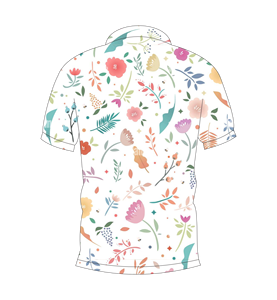 เสื้อเชิ้ตพิมพ์ลายดอกไม้ป่าแบบกำหนดเองสำหรับผู้ชาย แขนสั้นลำลอง คอปกติดกระดุม ระบายอากาศได้ดี น้ำหนักเบา เหมาะสำหรับฤดูร้อน - Product Image 5