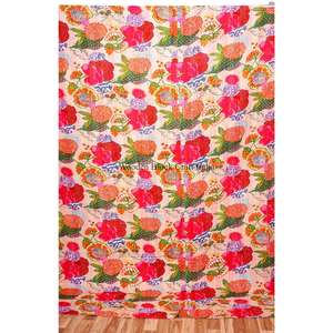 ผ้าห่มกันธาสไตล์วินเทจทันสมัย ลายชนเผ่าแบบดั้งเดิม งานปะติดปะต่อ 100% ผ้าฝ้าย เป็นมิตรกับสิ่งแวดล้อม ทำด้วยมือ พิมพ์ลาย สำหรับใช้ในบ้าน - Product Image 1