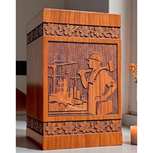 Wooden Urn Box with Secure <b>Lock</b> Lid Personalized Wooden Urn for Loved Ones urn by AYAANS - Product Image 1