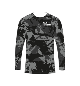 เสื้อคอมเพรสชั่นแขนยาวลายพรางสีเข้ม สำหรับออกกำลังกาย เล่นกีฬา และฝึกซ้อม - Product Image 3