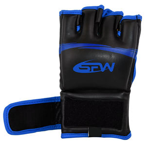 Nouveaux gants de kick-boxing MMA à demi-doigts avec logo personnalisé pour femmes et hommes, pour l'entraînement, avec fermeture à boucle et crochet pour le poignet, cuir de qualité supérieure - Product Image 2