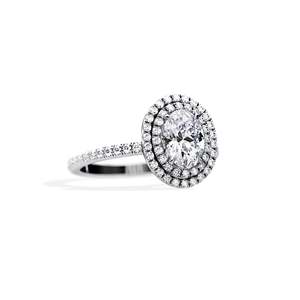 Oval Cut Diamond Engagement Ring Prong Setting 14k Gold Women's Floral Fine Jewelry - Product Image 4