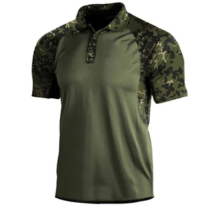 เสื้อโปโลลายพรางผู้ชายแขนสั้นฤดูร้อนเสื้อโปโลน้ำหนักเบาผู้ชายคอปกพับได้ - Product Image 5