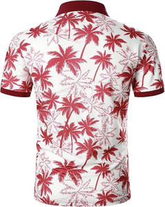 Chemises polo décontractées à manches courtes pour hommes, sublimation, été, vacances, plage, golf, prix raisonnable, service OEM - Product Image 3