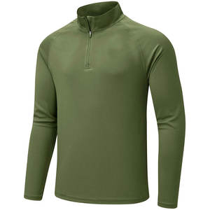 Sweat-shirt 1/4 zip en coton premium 350 GSM, coupe personnalisée, design saisonnier, OEM ODM, vente en gros directe usine, faible MOQ, tissu respirant - Product Image 2