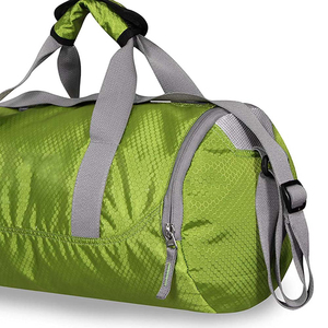 Sac de sport et de voyage unisexe en gros avec compartiment à chaussures, en polyester, nylon et toile, fermeture éclair et fermoir - Product Image 6