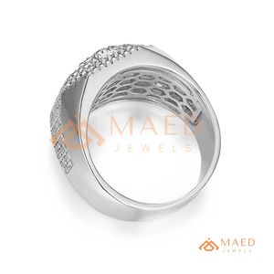 Moissanite <b>Ring</b> <b>Men</b> Hip Hop 925 Sterling Silver Pave Cluster Halo <b>Ring</b> Iced Out Luxury Statement Jewelry Gift - Product Image 5