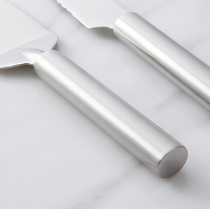 Ensemble de couteau et spatule à gâteau en acier inoxydable de haute qualité pour anniversaires, mariages ou cérémonies de mariage - Product Image 2