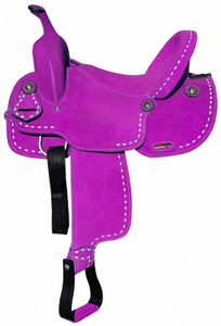 Selle de cheval western en cuir véritable faite à la main de qualité supérieure pour ranch, trail, barrel racing, roping et performance équestre - Équipement d'équitation d'usine - Product Image 2