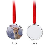 Décorations de Noël incontournables : Ornements métalliques de Noël, pleins de joie, pour une ambiance chaleureuse et douillette, prêts à l'exportation, faciles à accrocher.
