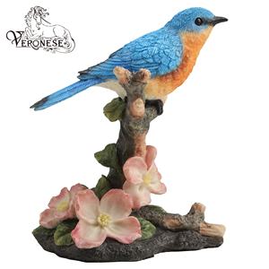 Figurine de collection d'art de luxe en résine peinte à la main, motif Veronais, motif oiseau bleu européen, pour décoration intérieure et accessoires élégants - Product Image 2