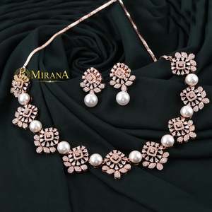 Ovie Pearl Designer Fine Jewelry Necklace Set - Product Image 1