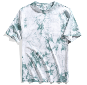 เสื้อยืดคอตตอน 100% แขนสั้น ลายมัดย้อม สไตล์วินเทจ คอกลม เสื้อผ้าผู้ชาย ไซส์ใหญ่ เสื้อเชิ้ตผู้ชาย มีสินค้าพร้อมส่ง - Product Image 3