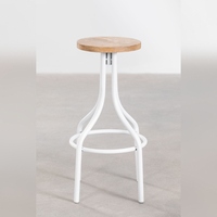 Tabouret en bois haut Vandana Amber Flow Zyner