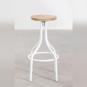 Vandana Amber Flow High Wood <b>Stool</b> Zyner - Product Image 2