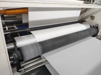 Ligne de fabrication automatique de papier toilette haute vitesse, certifiée CE, impression bicolore et gaufrage à la colle