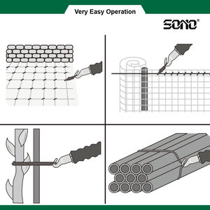 เครื่องมือมัดเหล็ก SONO JW105 กึ่งอัตโนมัติ สำหรับมัดเหล็กเส้น ลวดผูกเหล็ก  แบบมือหมุน สำหรับงานก่อสร้าง สีดำ - Product Image 3