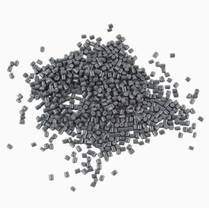 Gray Cylindrical <b>ABS</b> Plastic Granules Injection Molding Grade High Impact Resistance - Product Image 1
