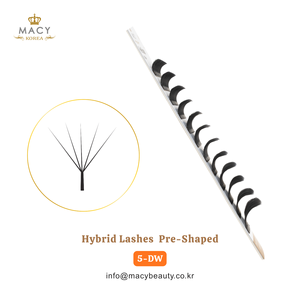 Cils hybrides préformés 5-DW DIY Lash MACY BEAUTY KOREA Extensions de cils de qualité supérieure Vente en gros de cils Étiquette privée personnalisée - Product Image 3