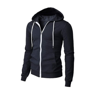 Sudadera con Capucha para Hombre, de Forro Polar, con Cierre, Manga Larga, Personalizable, Informal, para Gimnasio y Ropa Urbana - Product Image 2