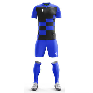 Conception d'uniformes de sport pour club, maillots à manches courtes personnalisables, fabricant d'uniformes d'équipe, kits d'uniformes de football d'été imprimés - Product Image 2