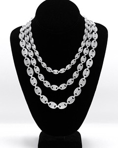 Meilleurs prix D VINS JEWELS CUB50 Collier pour homme Hip Hop en or 10K 14K plaqué rhodium, maillons cubains Miami Infinity, diamant de laboratoire - Product Image 5