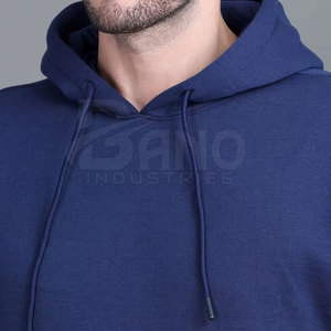 Custom Color 100% Cotton Winter Hooded Solid <b>Pullover</b> <b>Men</b> Tracksuit Casual Breathable Made in Pakistan - Product Image 3