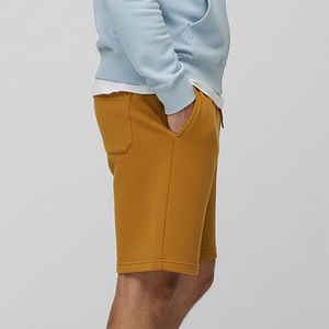 Shorts de jogging pour hommes en polyester/coton OEM/ODM, couleur unie, poches latérales, confortables, respirants, style hip-hop ample - Product Image 3