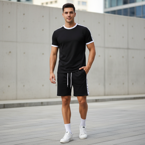 Ensemble de shorts respirants imprimés sur mesure pour hommes, ensemble de vêtements de sport à capuche, ensemble de shorts décontractés d'été, ensemble de shorts d'entraînement et de jogging pour hommes - Product Image 6