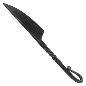 Couteau médiéval artisanal haut de gamme, lame en acier au carbone, finition rustique, manche en bois durable, style médiéval, avec lame forgée - Product Image 1