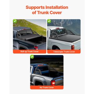 Barra Antivuelco Universal de Acero al Carbono para Camionetas de Tamaño Completo, Soporte Ajustable Compatible con la Caja de Camionetas Deportivas, Accesorio para Camionetas - Product Image 3