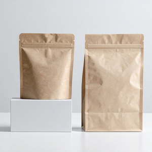 Pochette à fond plat en papier kraft écologique, emballage alimentaire premium recyclable, taille personnalisable, en provenance du Vietnam - Product Image 6