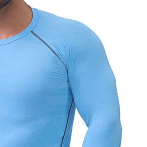 T-shirt de compression pour homme, coupe régulière, contrôle abdominal, sous-vêtement de sport, contrôle du ventre, écologique - Product Image 6