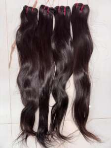 Extensions de cheveux indiens bruts, lisses et soyeux |   Mèches de cheveux humains Remy non traités |   Approvisionnement direct d'usine - Product Image 3